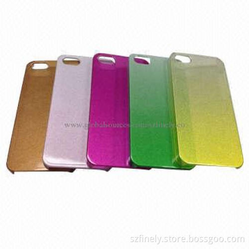 PC case for iPhone 5/5S, glitter gradient effect, cool and fashionable